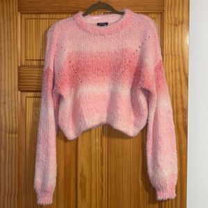 Fuzzy Pink Sweater